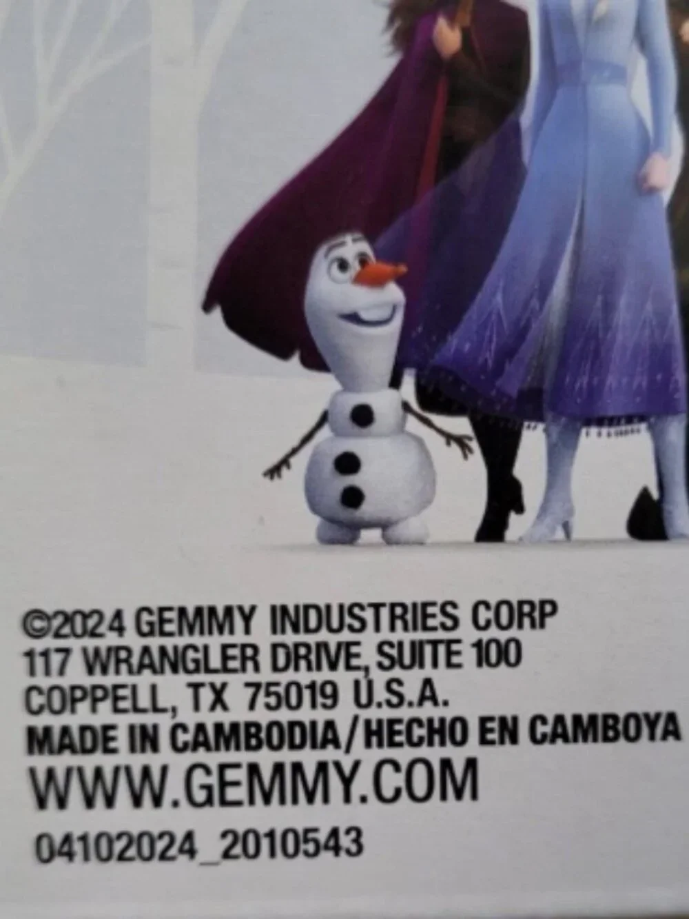 Gemmy disney frozen